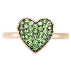 Sunita Nahata Tsavorita 0,45 ct. Anillo de fantasía en oro amarillo de 14 quilates.