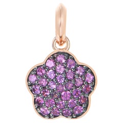 Sunita Nahata Rhodolite 0.52 carats Pendentif en or rose 14 carats.