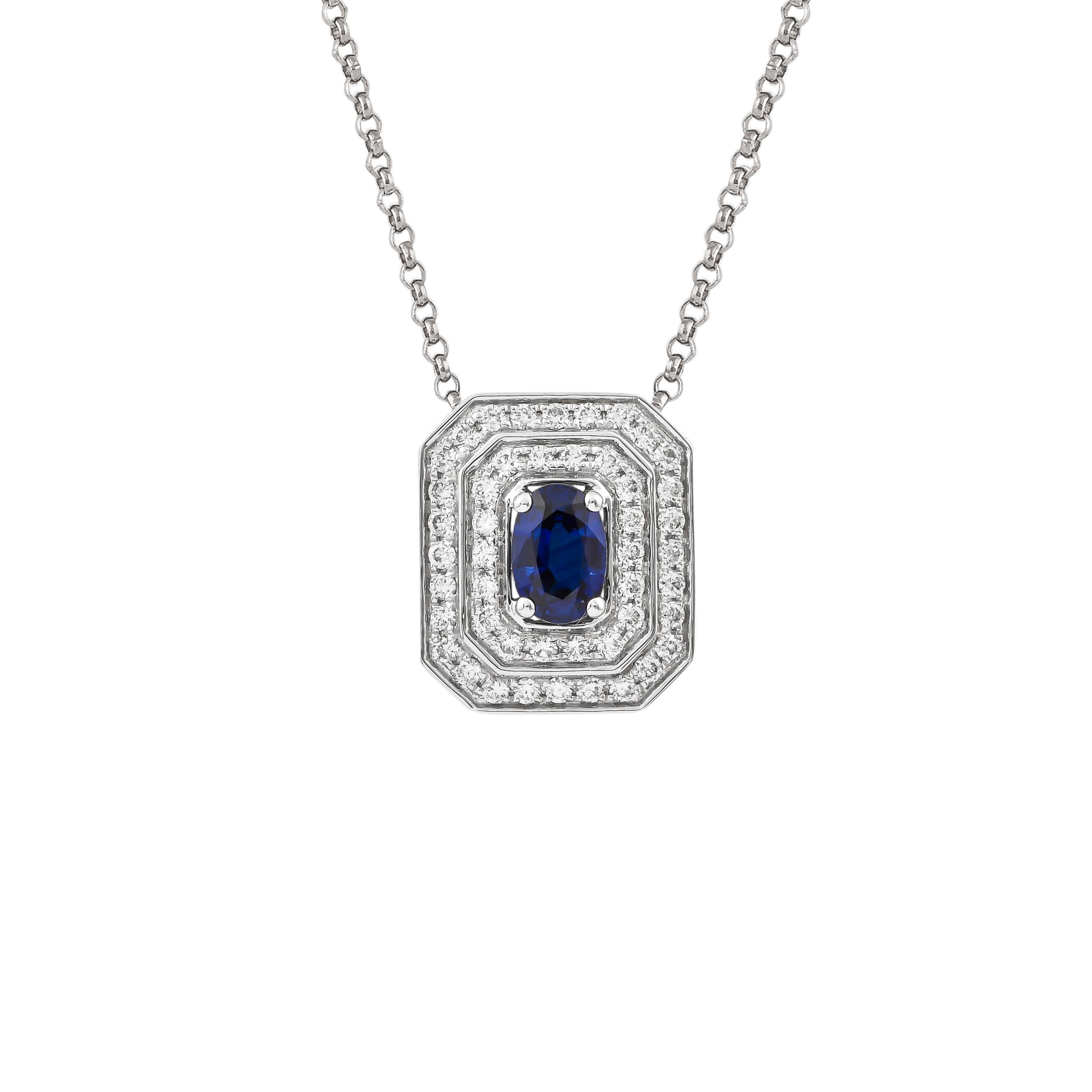 This collection features a dainty selection of jewelry with blue sapphires and diamonds. These Blue Sapphires are sourced from Madagascar and project a bold blue hue. Accented with diamonds, these minimal pieces can be the perfect accessory to your