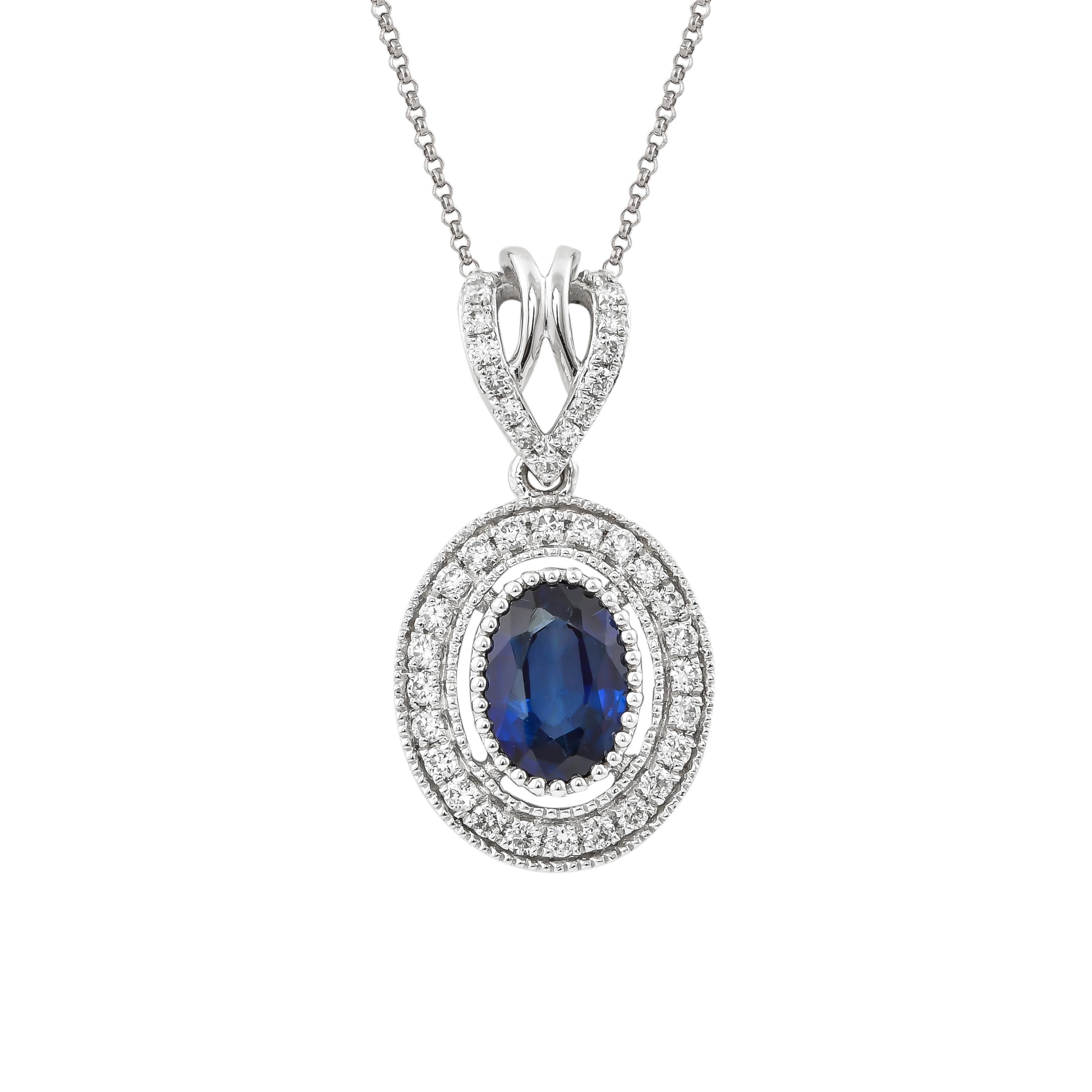 This collection features a dainty selection of jewelry with blue sapphires and diamonds. These Blue Sapphires are sourced from Madagascar and project a bold blue hue. Accented with diamonds, these minimal pieces can be the perfect accessory to your