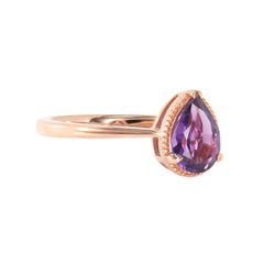 Sunita Nahata Amethyst 1.02 Karat. Fancy Ring aus 14 Karat Roségold.