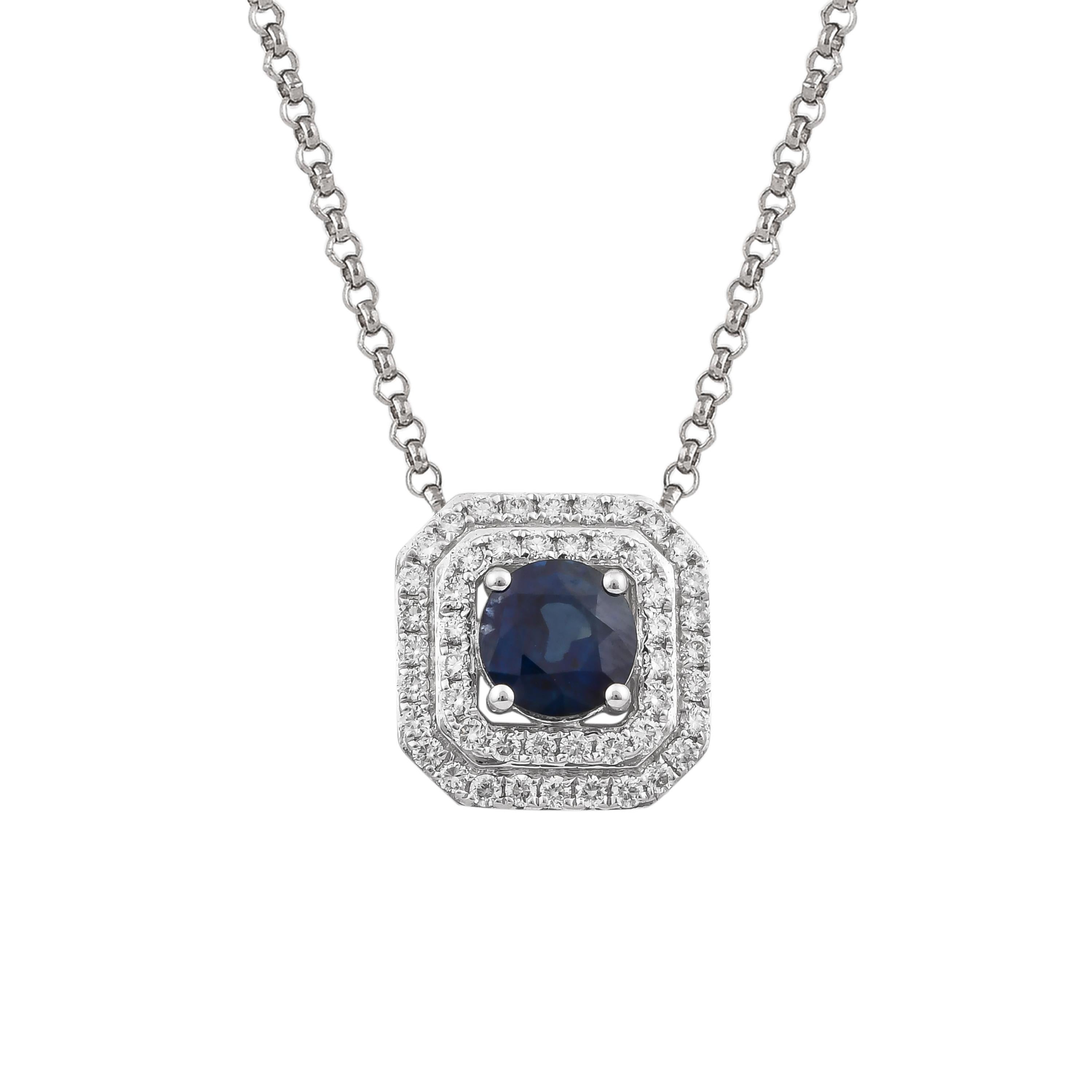 This collection features a dainty selection of jewelry with blue sapphires and diamonds. These Blue Sapphires are sourced from Madagascar and project a bold blue hue. Accented with diamonds, these minimal pieces can be the perfect accessory to your
