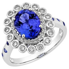 Sunita Nahata Tansanit & Blauer Saphir 1,83 Karat. Ring aus 18KWG mit Diamant.
