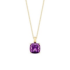 Sunita Nahata Amethyst 1.95ct. Pendant in 14Karat Yellow Gold.