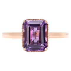 Sunita Nahata Amatista 2.20ct. Anillo de fantasía en 14KRG.