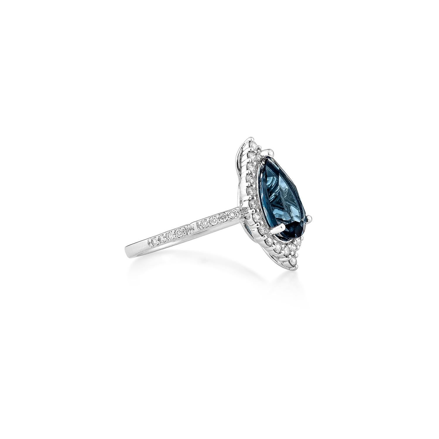 Introducing a new ring style that represents luxury, fashion, and personal flair. The collection includes antique rings adorned with beautiful gemstone London blue topaz. One standout piece is a London blue topaz ring surrounded by dazzling