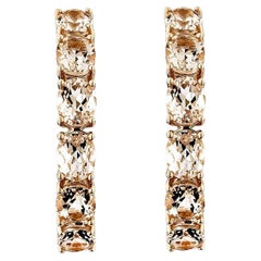 Sunita Nahata Morganit 3,90ct. Creolen aus 14 Karat Roségold.