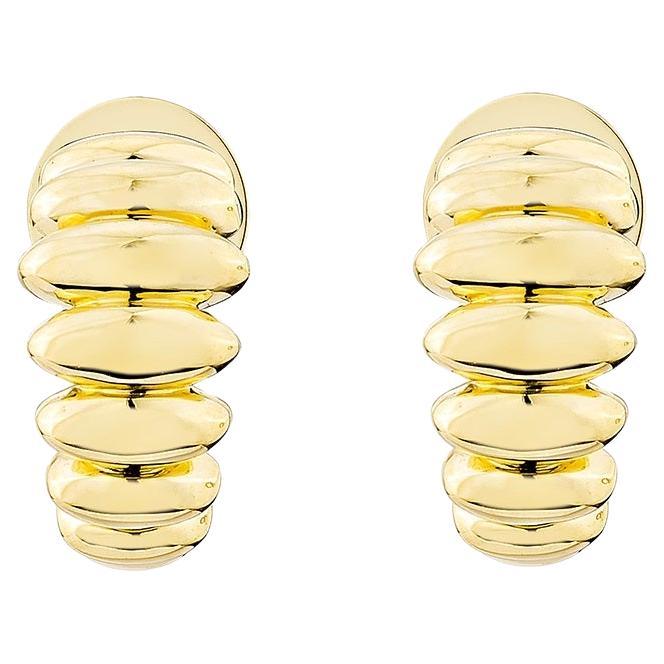 Sunita Nahata 18Karat Yellow Gold Stud Earrings.