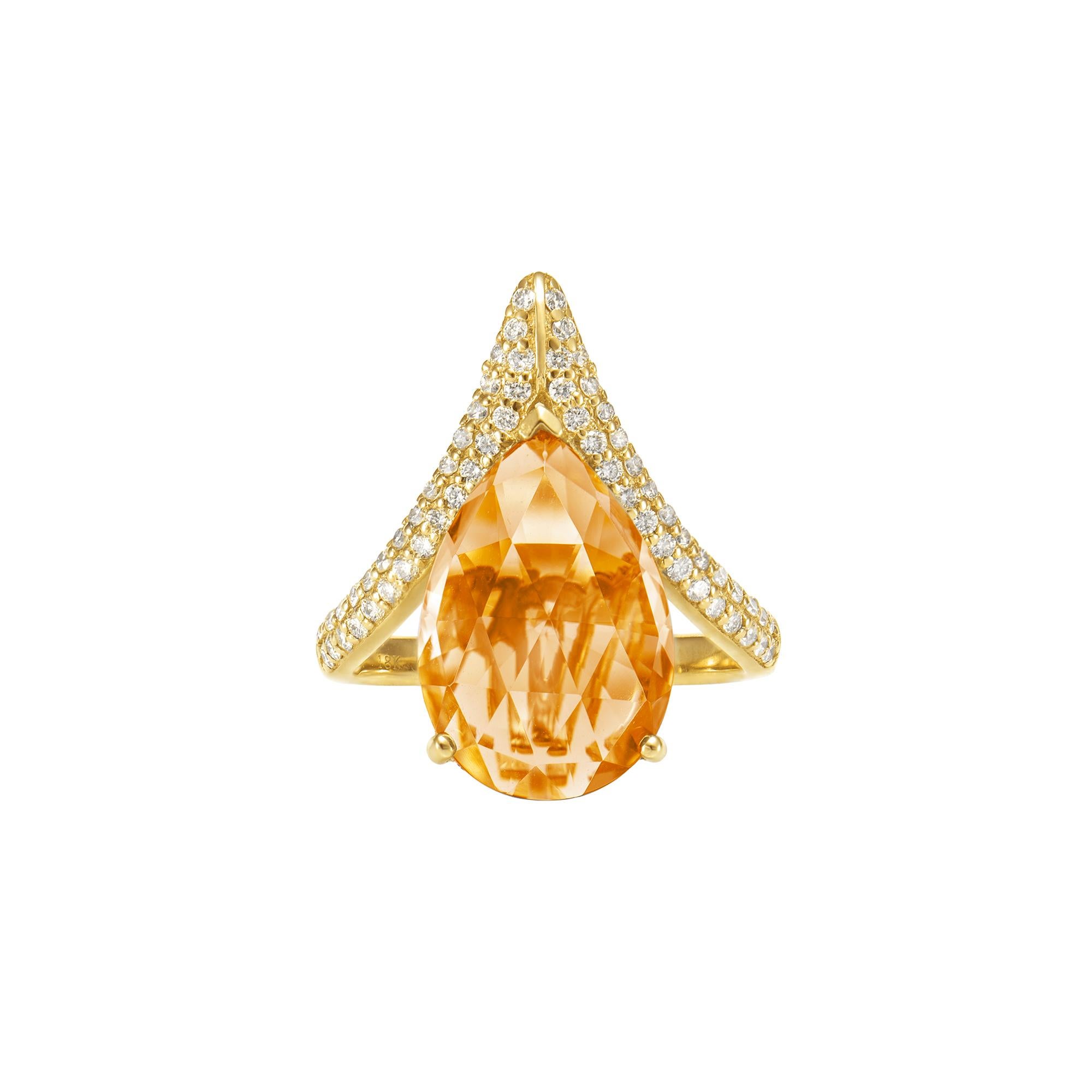 Glamorous Gemstones - Sunita Nahata started off her career as a gemstone trader, and this particular collection reflects her love for multi-colored gemstones. Sunita Nahata has curated a collection of fancy ring featuring stones like Mint Quartz,