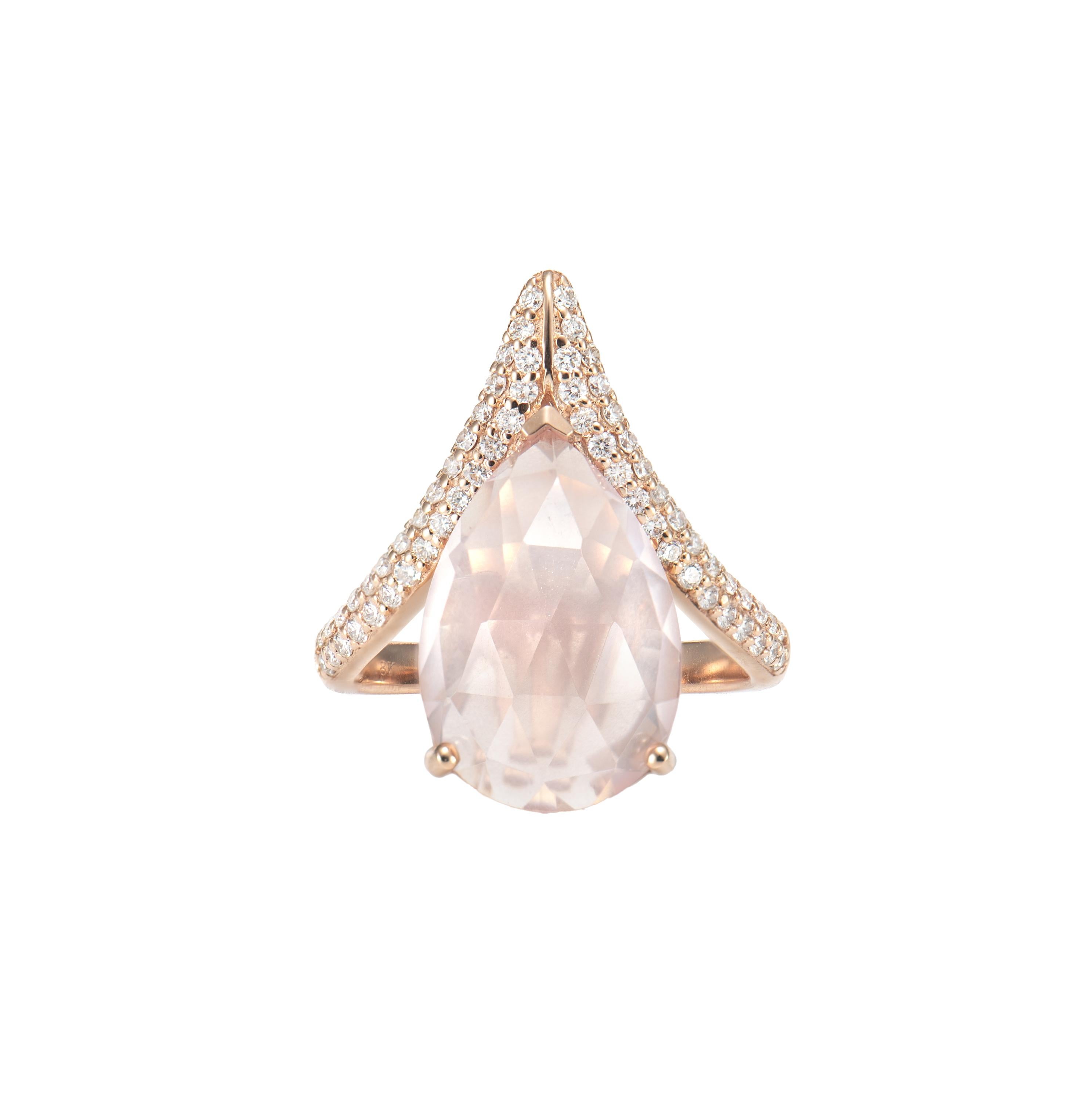 Glamorous Gemstones - Sunita Nahata started off her career as a gemstone trader, and this particular collection reflects her love for multi-colored gemstones. Sunita Nahata has curated a collection of fancy ring featuring stones like Mint Quartz,