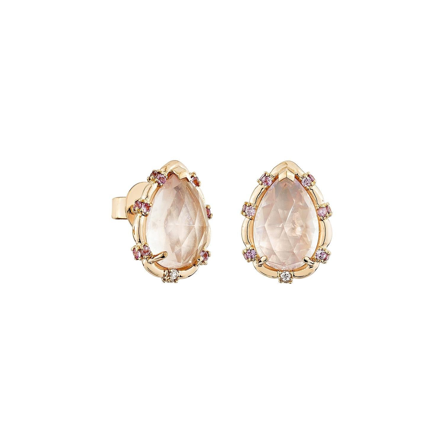 Glamorous Gemstones - Sunita Nahata a commencé sa carrière en tant que négociante en pierres précieuses, et cette collection particulière reflète son amour pour les pierres précieuses multicolores. Sunita Nahata a rassemblé une collection de boucles
