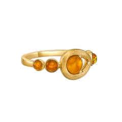 Sunita Nahata Amber 0.32ct. Fancy Ring in 18Karat Yellow Gold.
