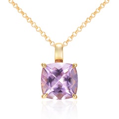 Sunita Nahata Ametista 2.12ct. Ciondolo in oro giallo 18 carati.