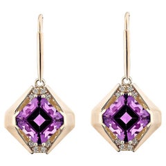 Pendientes de gota de diamante