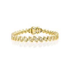 Sunita Nahata Gelbes Diamantarmband 4,26ct. in 18K Gelbgold.