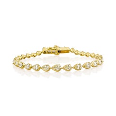 Sunita Nahata Gelbes Diamantarmband 4,60ct. in 18K Gelbgold.