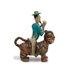 Man Riding Tiger by Sunkoo Yuh