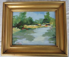 "Sunlit Banks" Painting by Linda Arnold