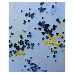 Sunlit Serenity by Larisa Safaryan  Acrylic paint and eggshells on canvas