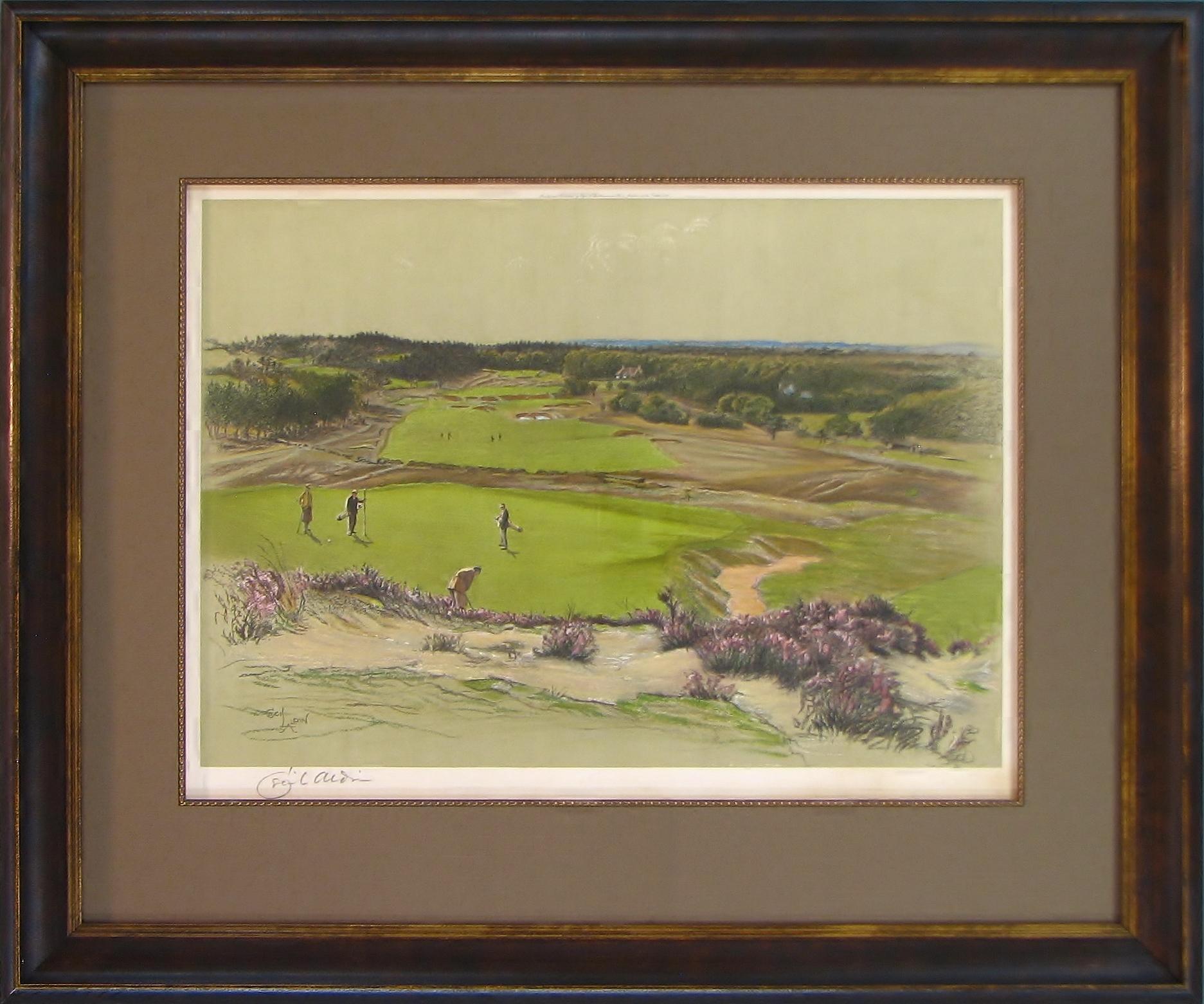 Early 20th Century Sunningdale, Signed by Cecil Aldin, First Edition Photolithograph, 1922