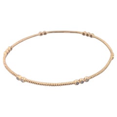 Sunniva 14K Yellow Gold Diamond Bracelet – Minimalist Dainty Fine Jewelry