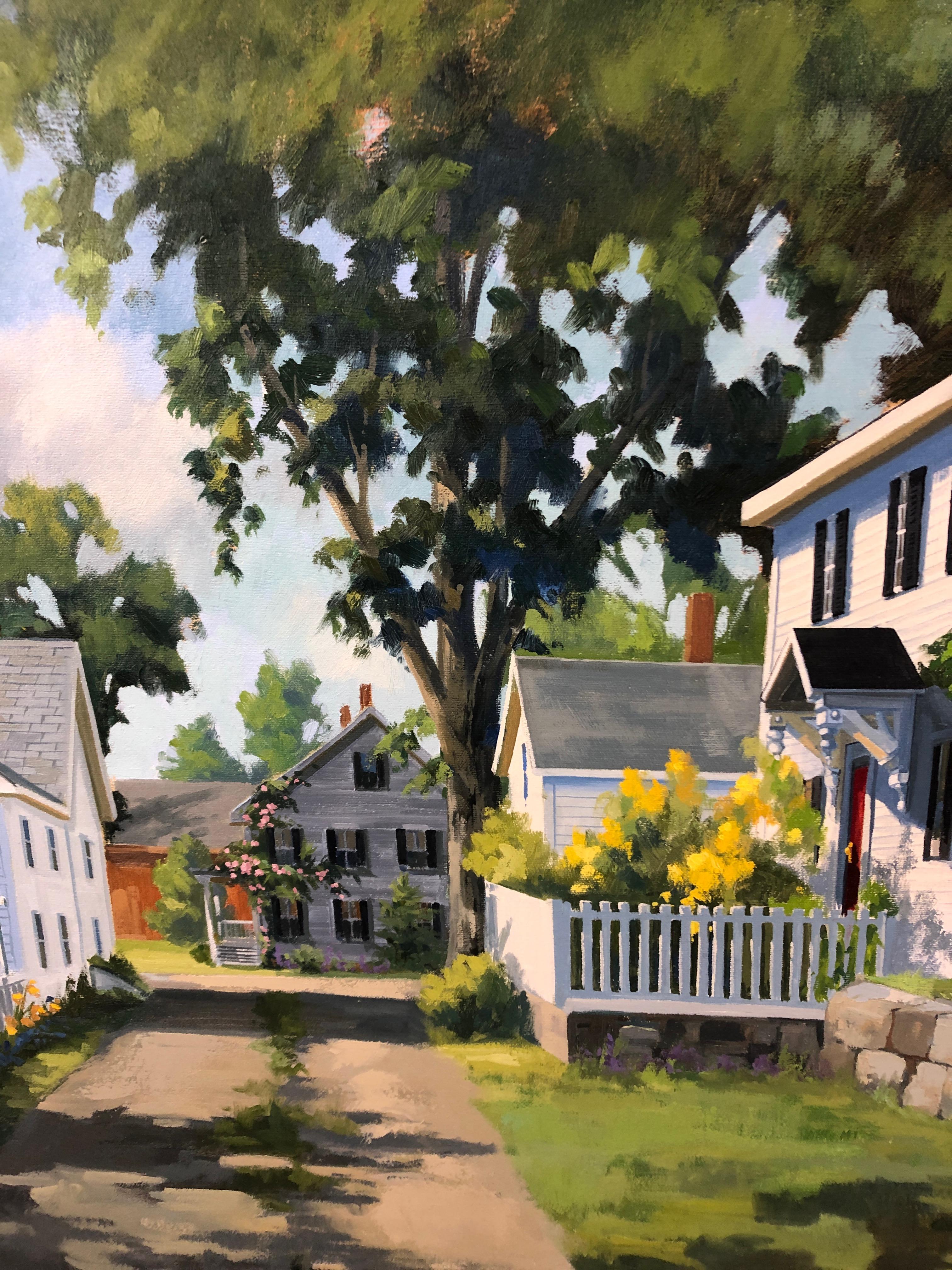Sunny Afternoon Original Painting by Line Tutwiler In Excellent Condition In Hopewell, NJ