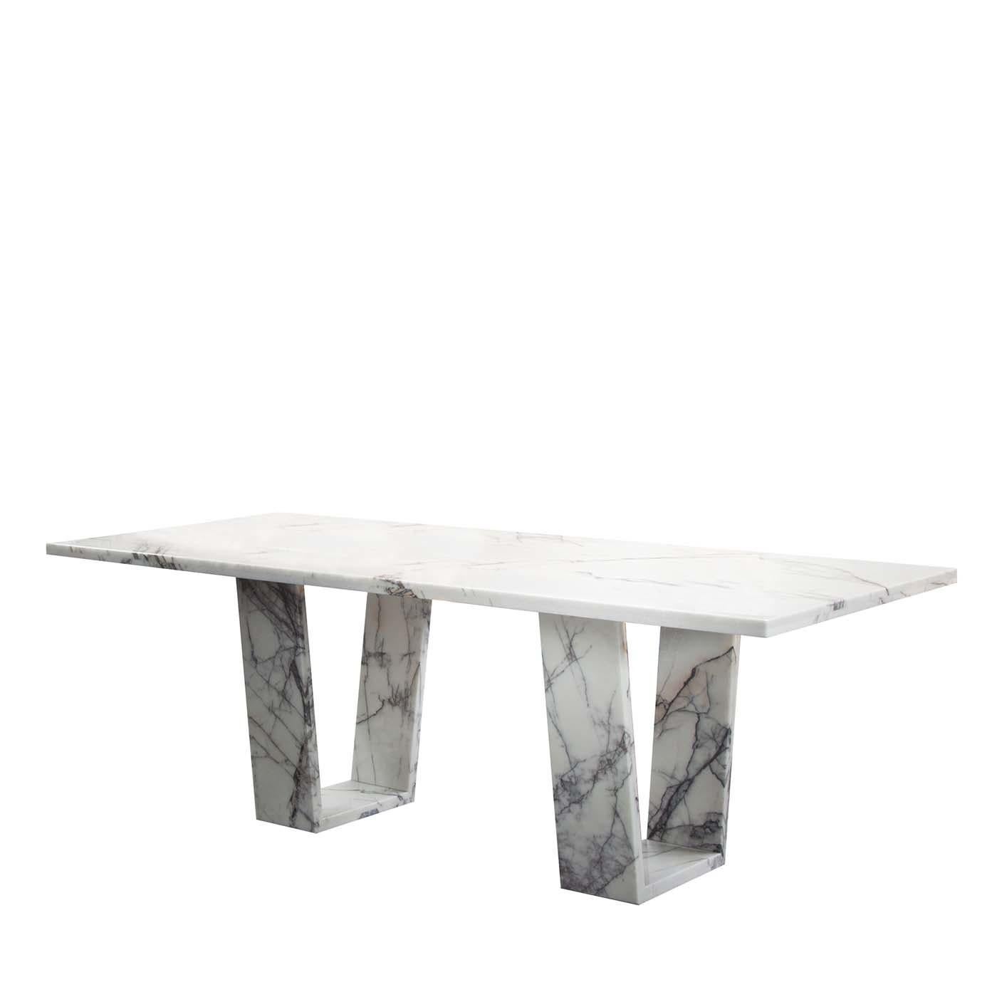 Italian Sunny Marble Dining Table by Giorgio Soressi