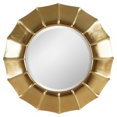 Sunny Parts Spiegel aus Mahagoniholz mit Blattgoldfarbe