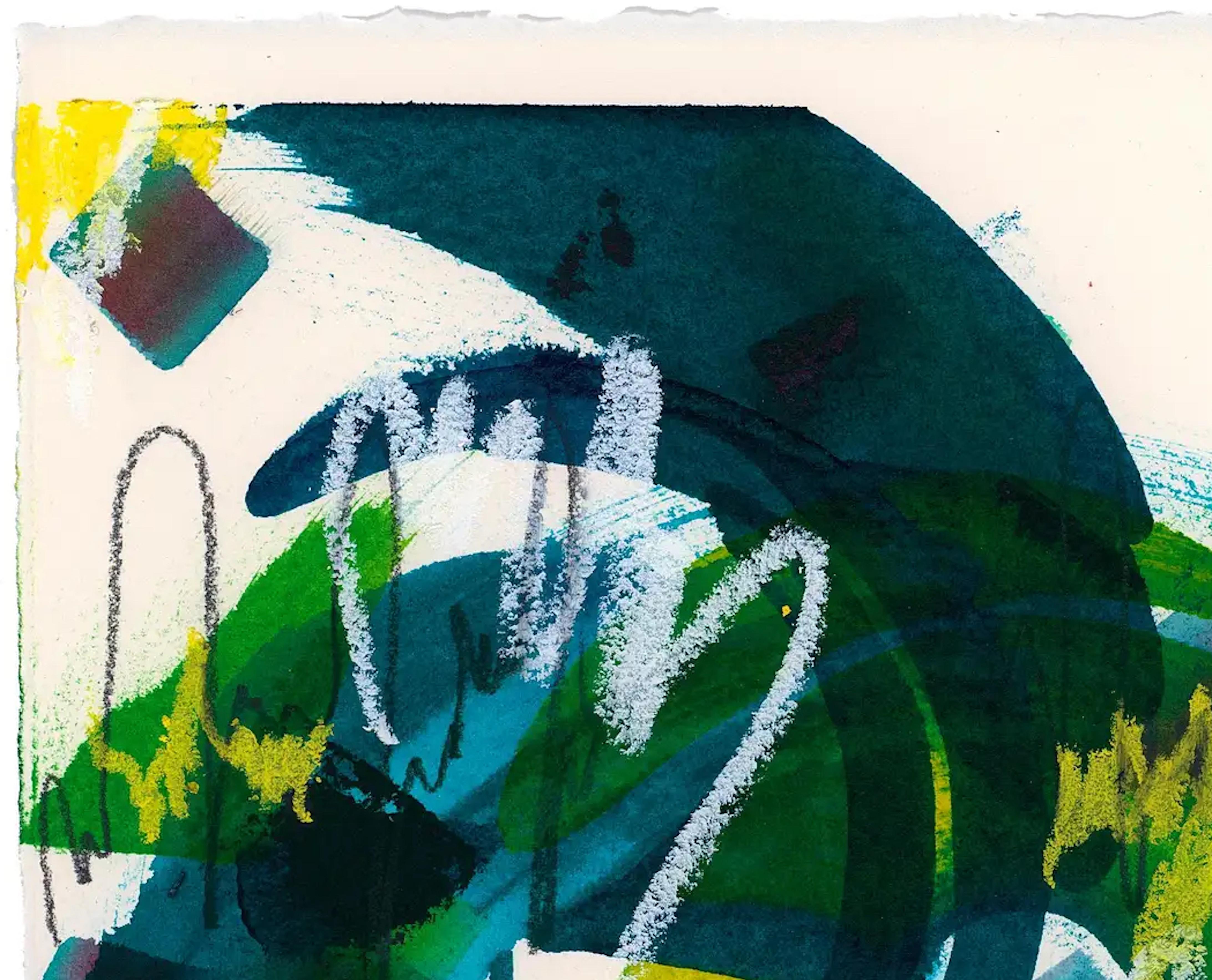 Colori mutevoli, dipinto espressionista astratto contemporaneo originale e firmato - Painting Espressionismo astratto di Sunny Ray Hipple