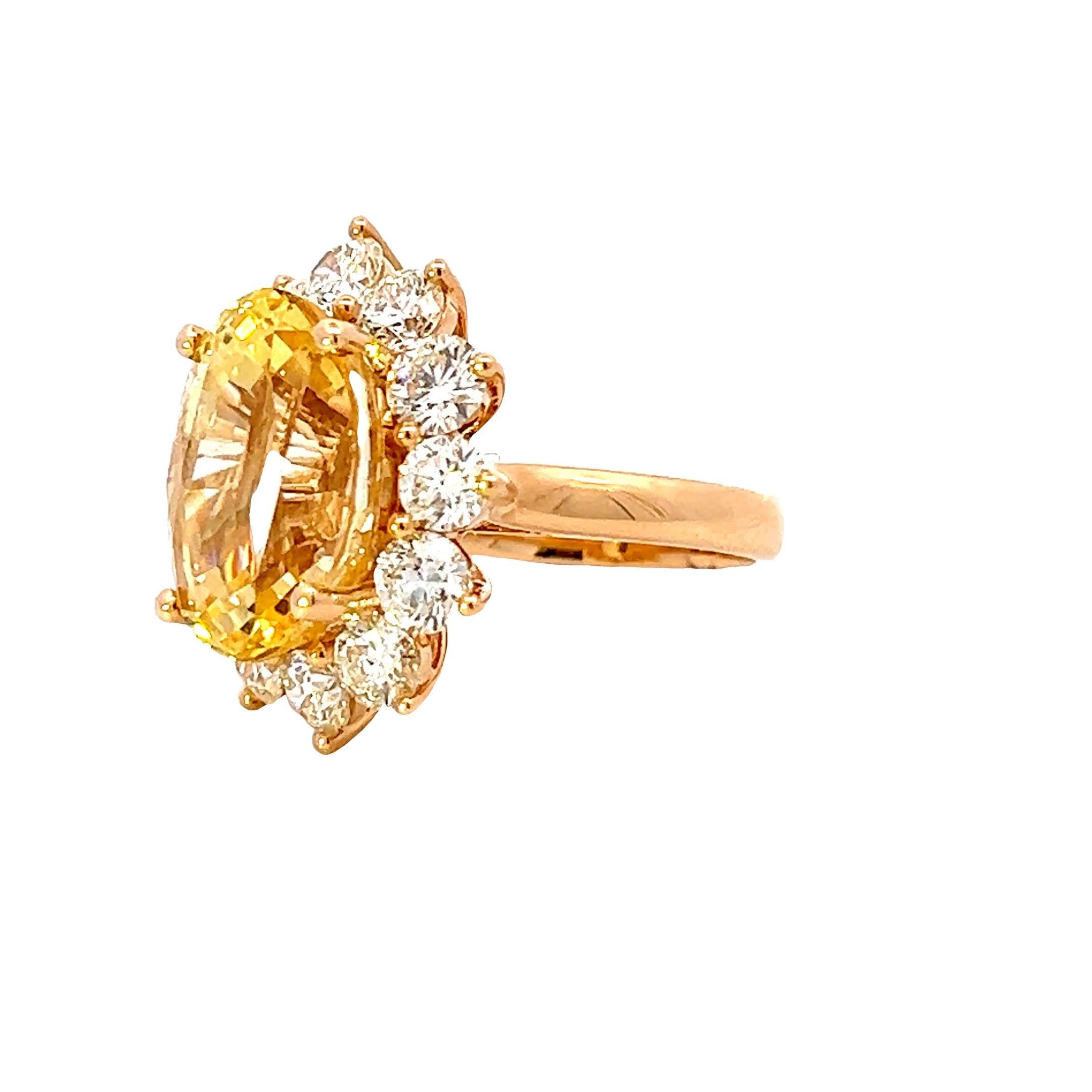 Saphir ensoleillé diamant étincelant Neuf - En vente à Great Neck Plaza, NY