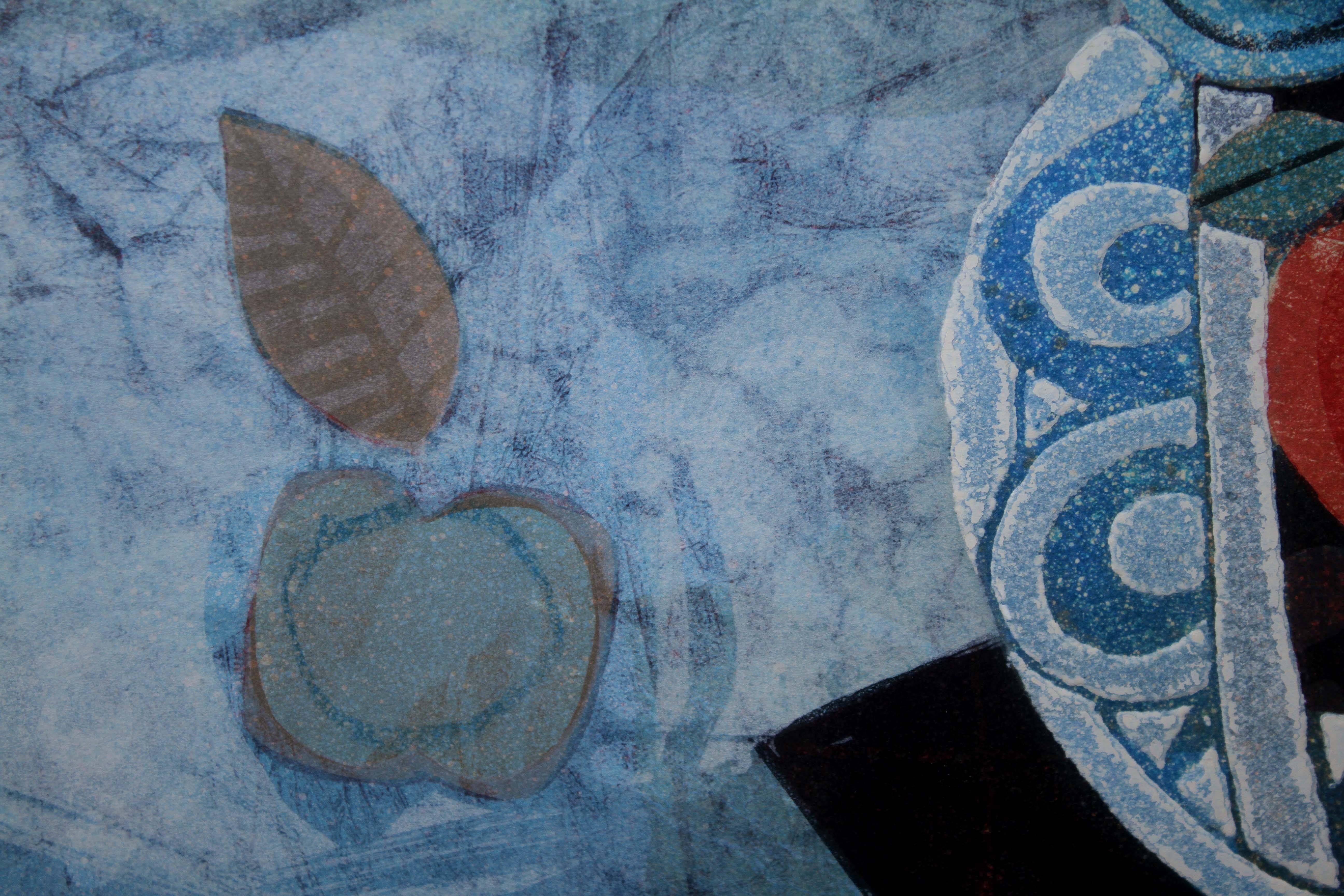 Sunol Alvar Acolliment Firmato Litografia moderna contemporanea 140/175 Incorniciata 1992 2