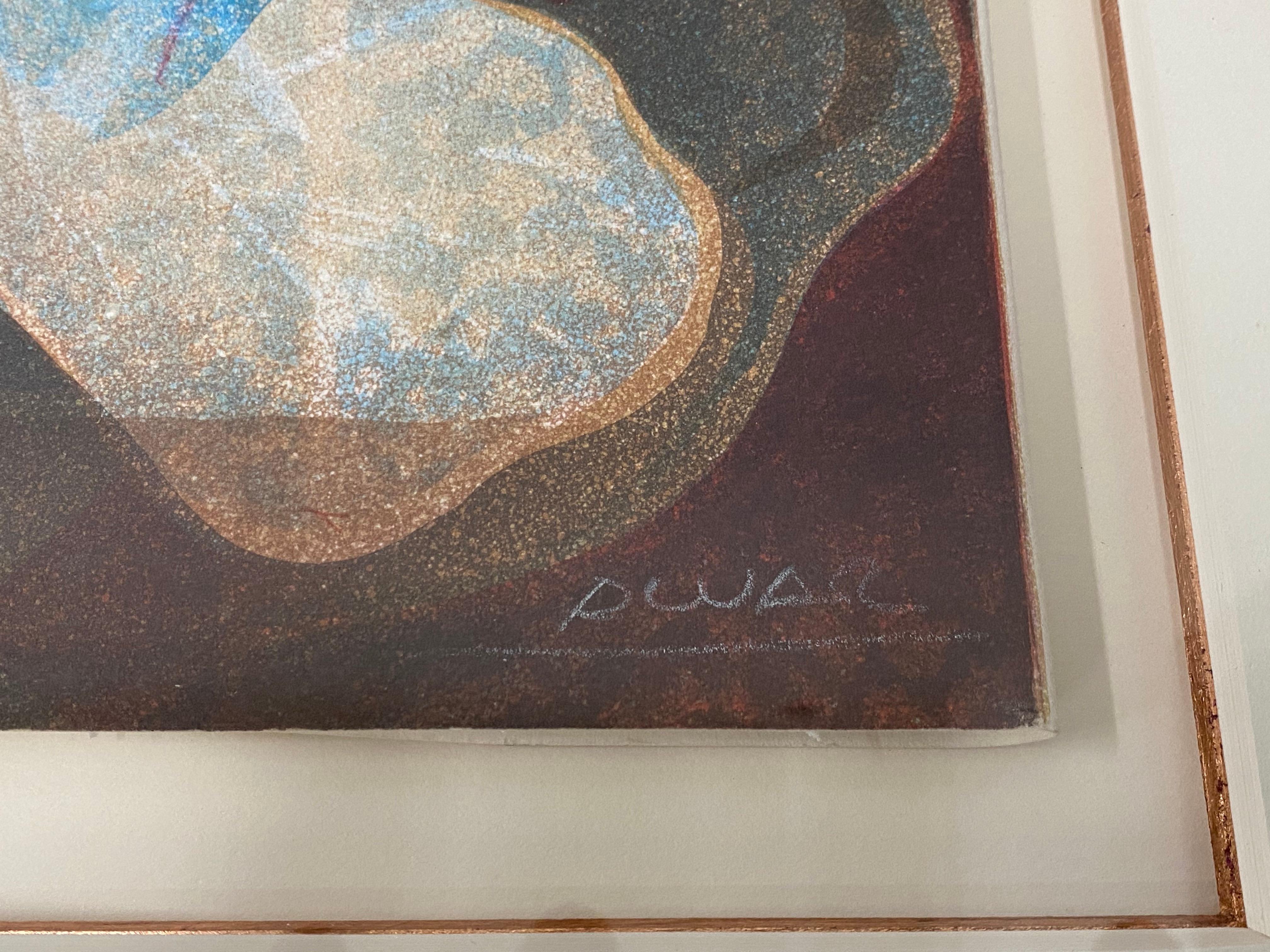 Alvar Sunol Pencil Signed Lithograph C.1970s - Abstract Impressionist Print by Sunol Alvar