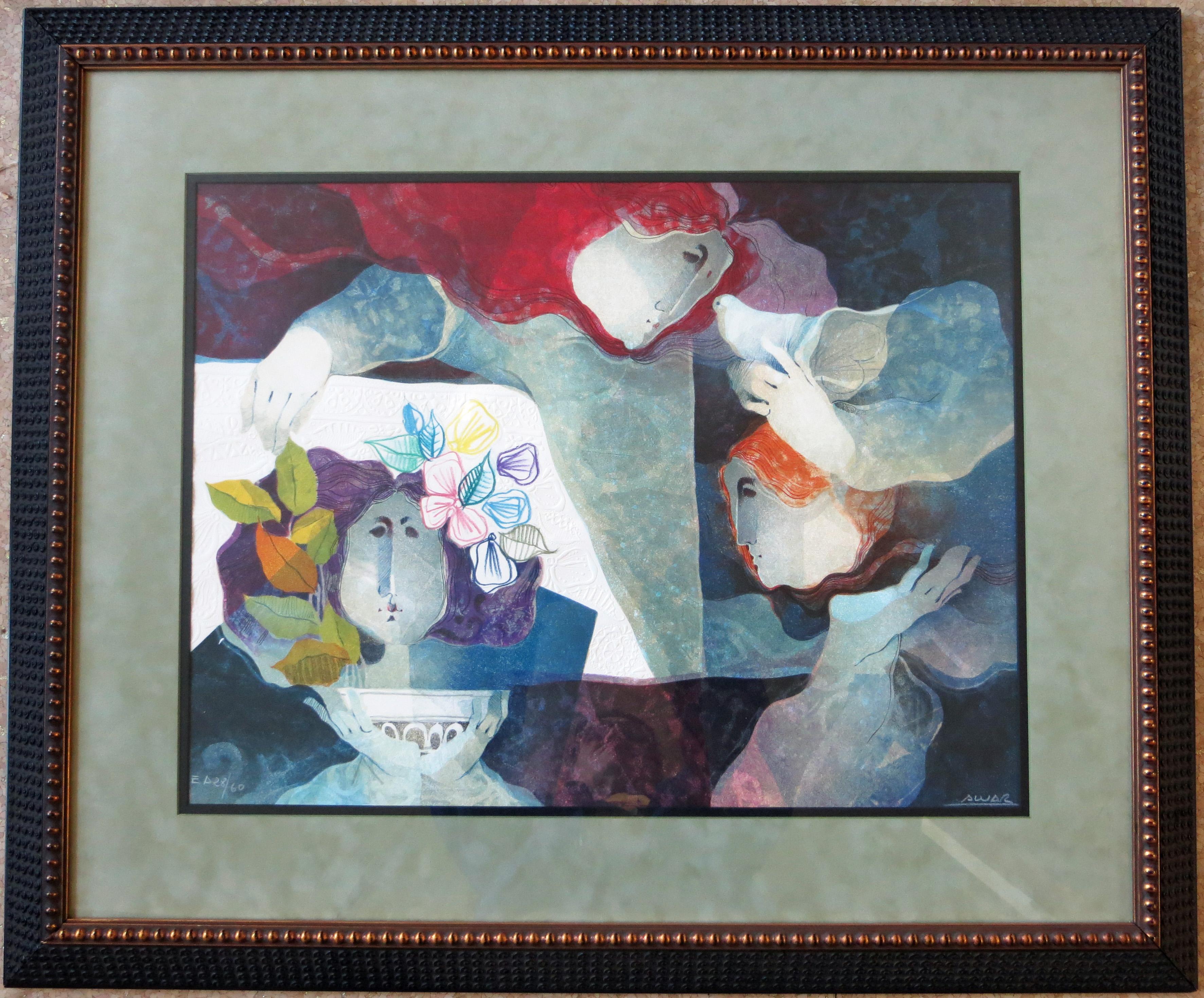 Embossed lithograph - Print by Sunol Alvar
