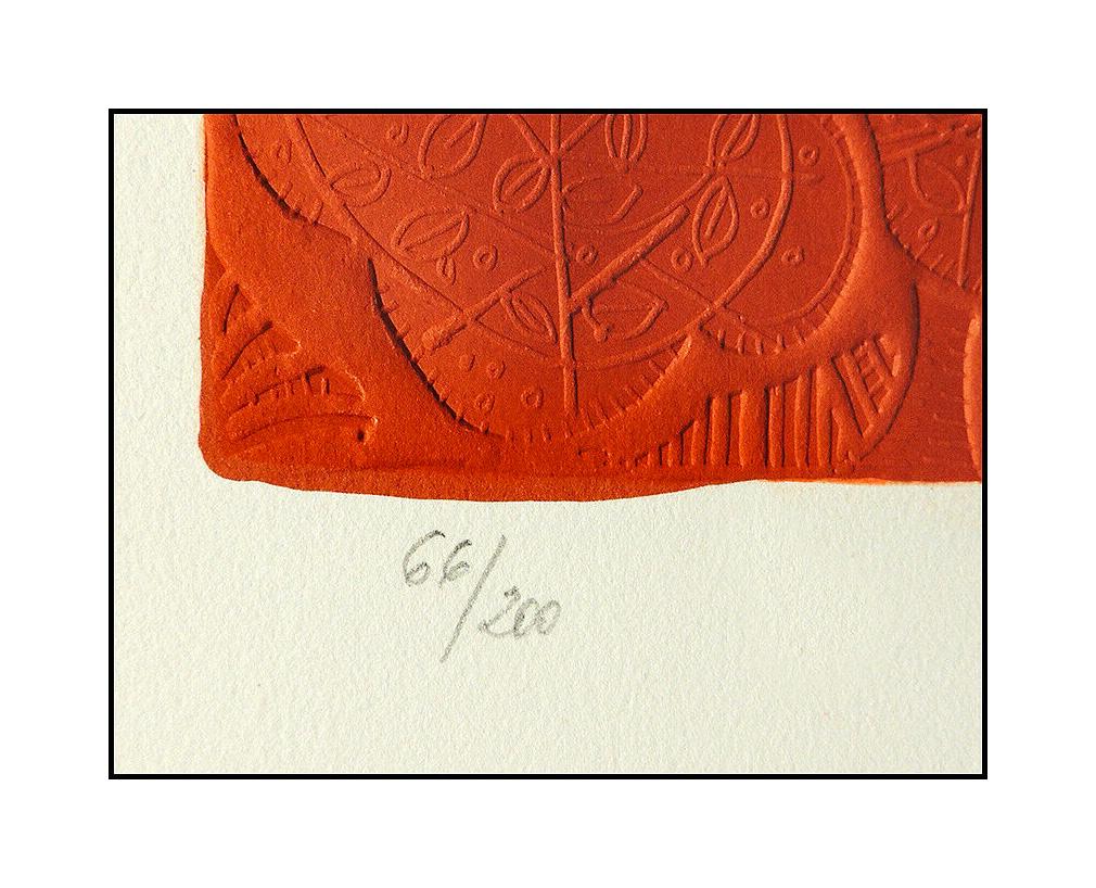 Sunol Alvar Original Embossed Hand Signed Color Lithograph Paisatges Cityscape For Sale 3