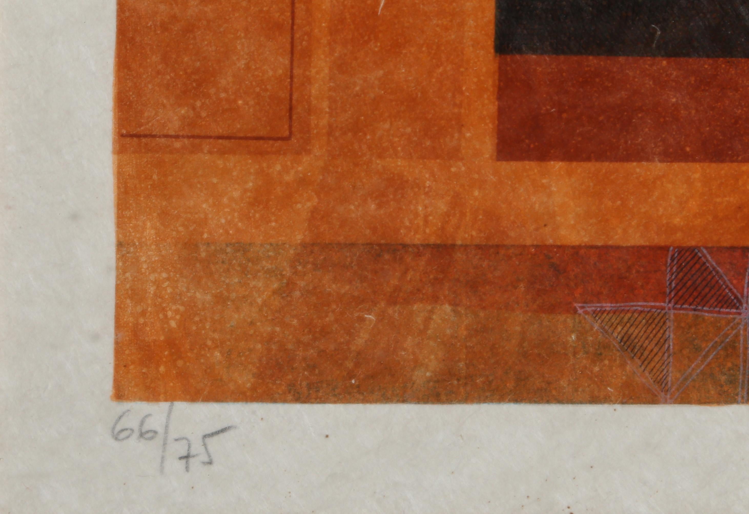 Sur La Table, litografia cubista incorniciata di Sunol Alvar in vendita 2