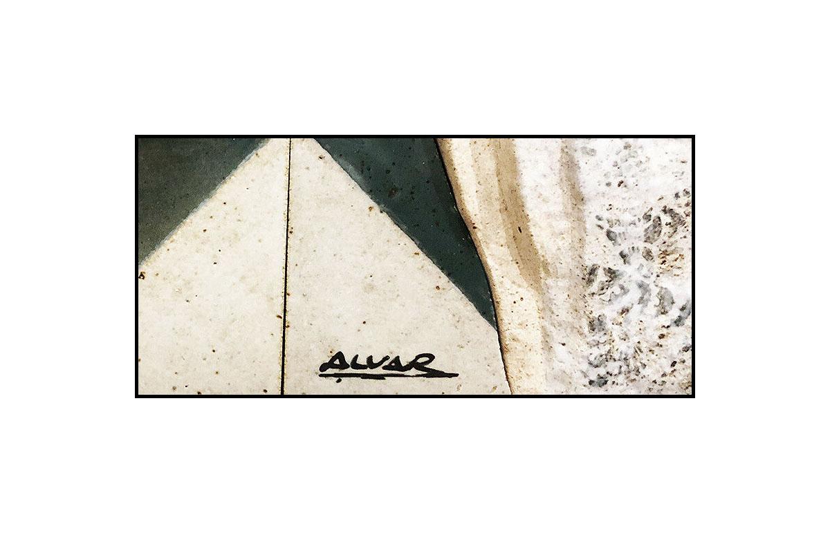Sunol Alvar Large Original Hand Glazed Ceramic Relief Sculpture Signed Artwork For Sale 1