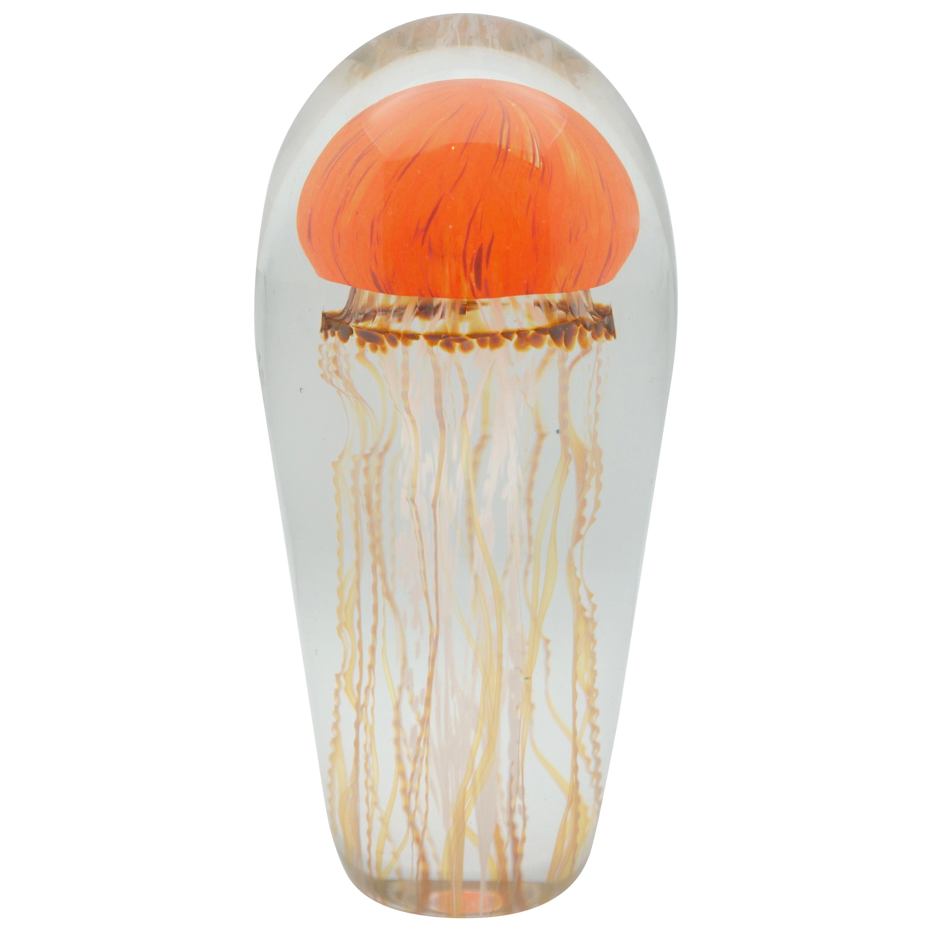 Sunrise Glass Jellyfish Sculpture