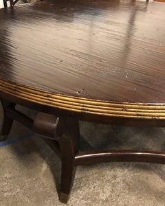 Sunrise Home Round Walnut Coffee Table