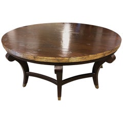 Sunrise Home Round Walnut Coffee Table