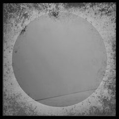 Sunrise Mirror with Antiqued Finish Finely Etched Pattern Back-Illuminated