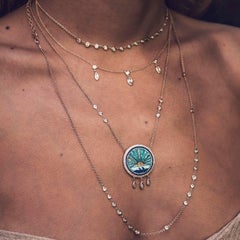 Sunrise Shaker Opal Inlay Necklace