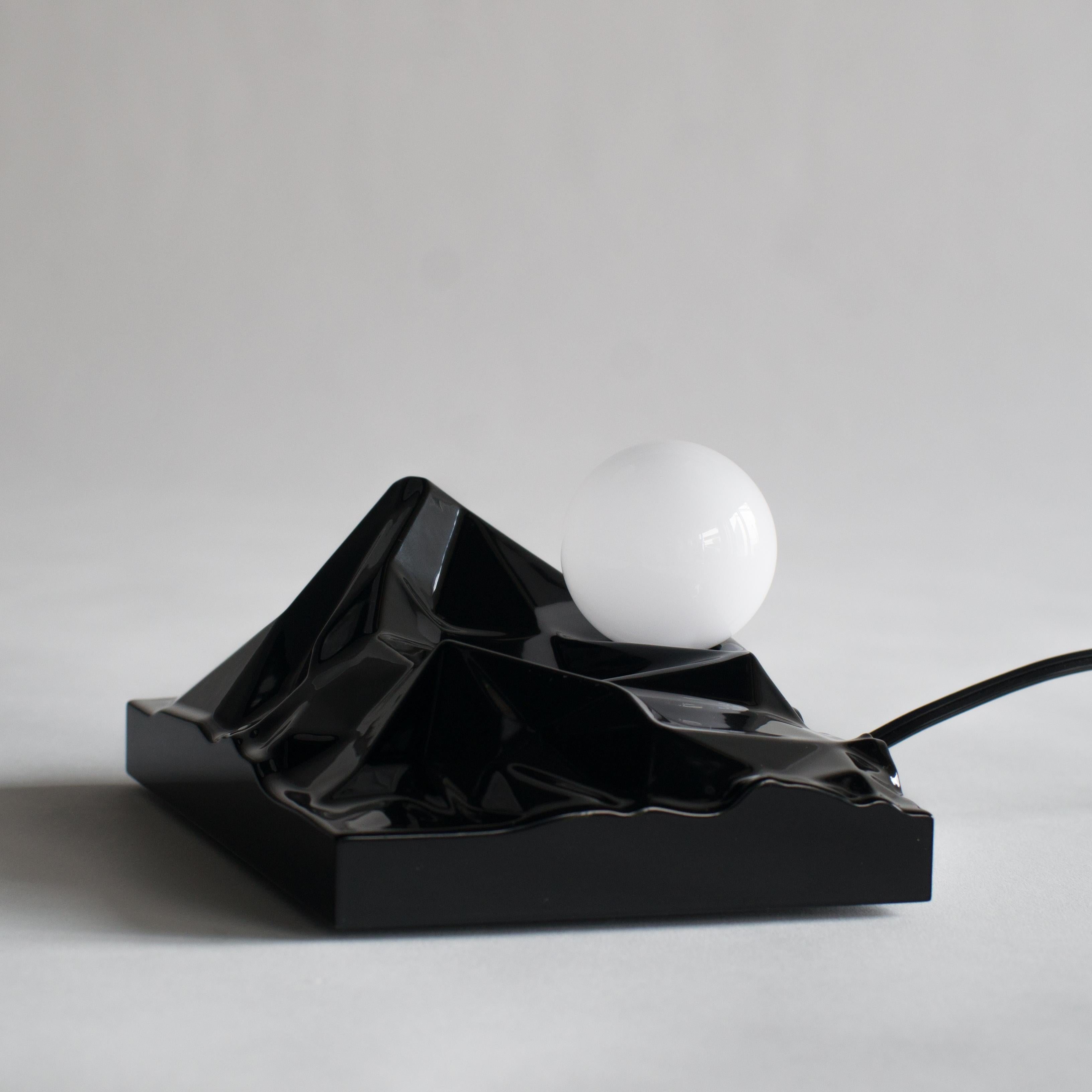 Wood Sunrising Lamp Satoshi Itasaka Urushi Object Contemporary Zen Japanese