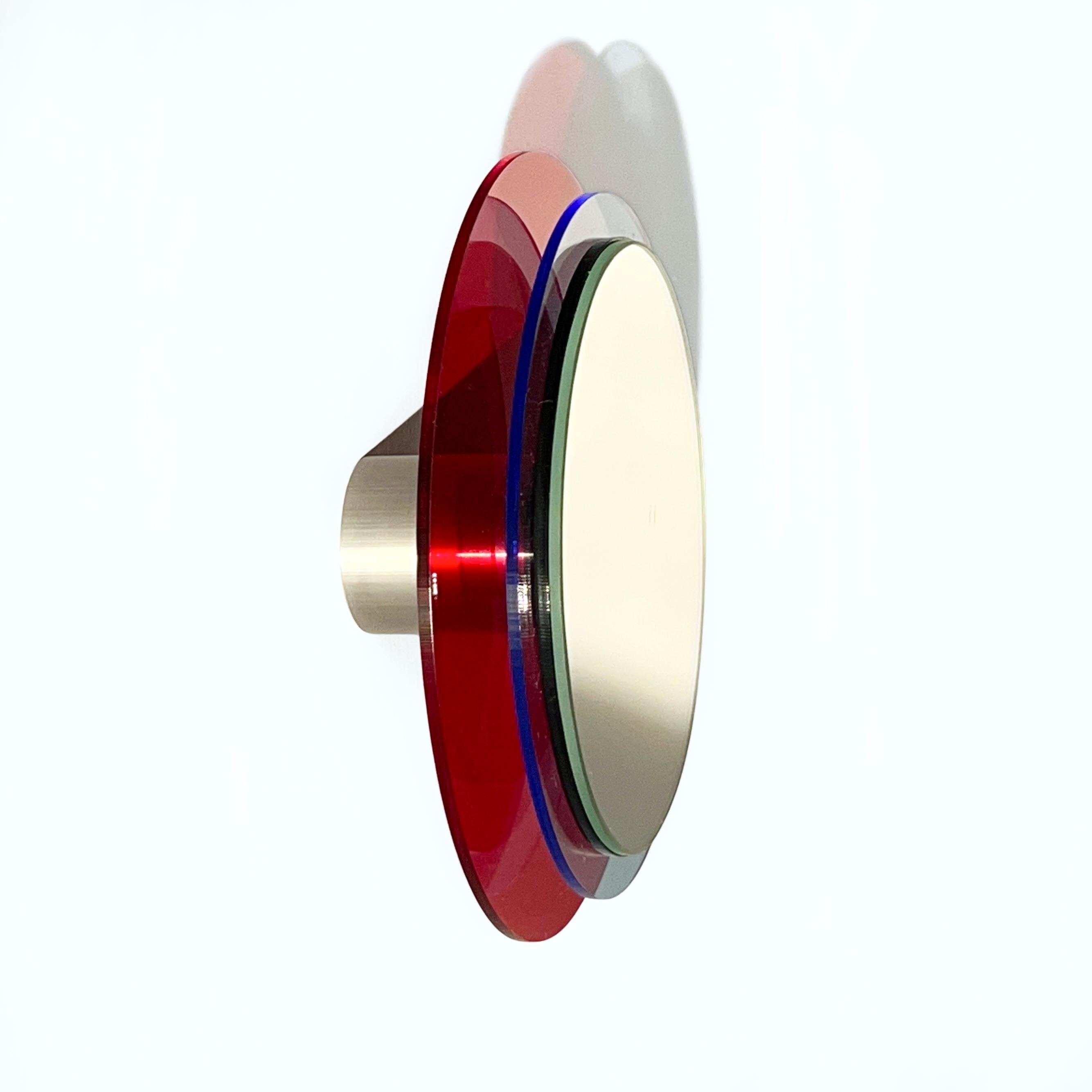 Art déco Sunset 182b, miroir mural en plexiglas, sculpture design d'Andreas Berlin en vente