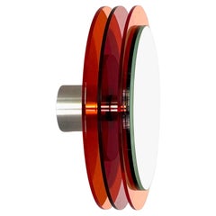 Sunset 183a, Wall Mirror with Plexiglass, Design Sculpture by Andreas Berlin
