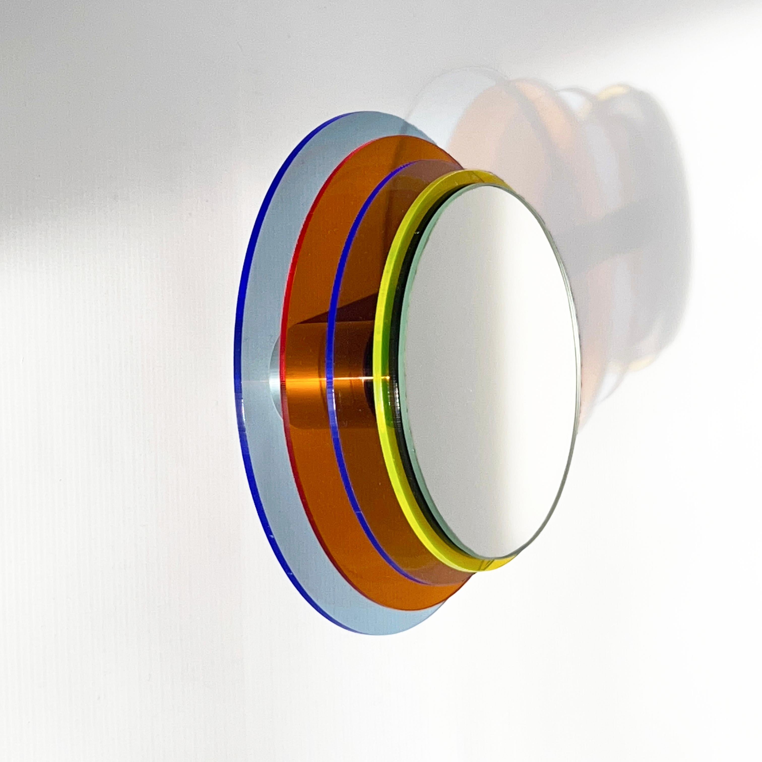 XXIe siècle et contemporain Sunset 204a, miroir mural en plexiglas, sculpture design d'Andreas Berlin en vente