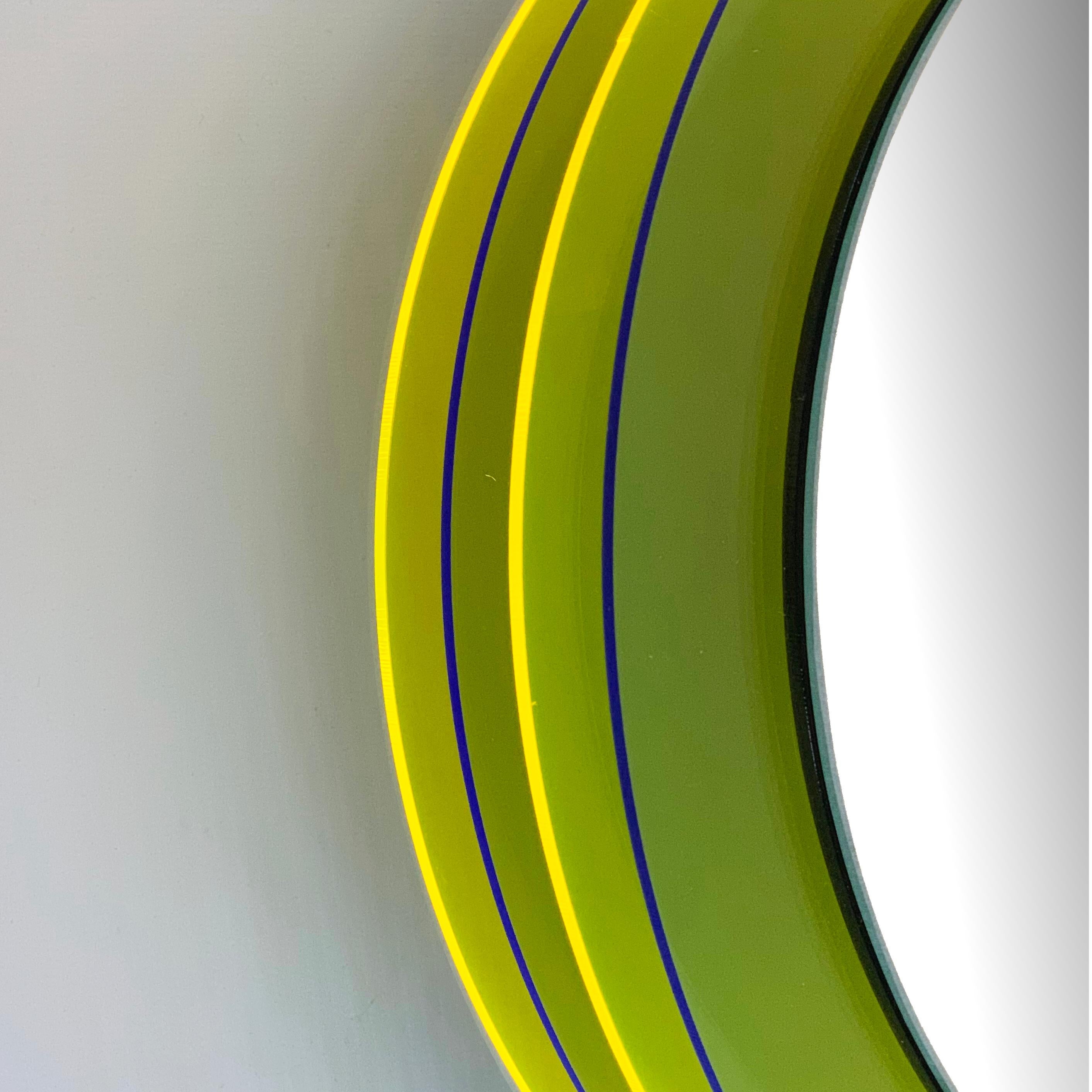 Sunset 284a, specchio da parete con plexiglass, scultura di design di Andreas Berlin in vendita 1