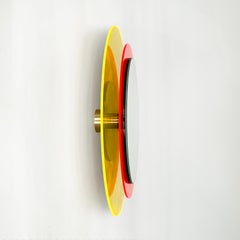 Sunset 342d, Espejo de pared con plexiglás, Escultura de diseño de Andreas Berlin