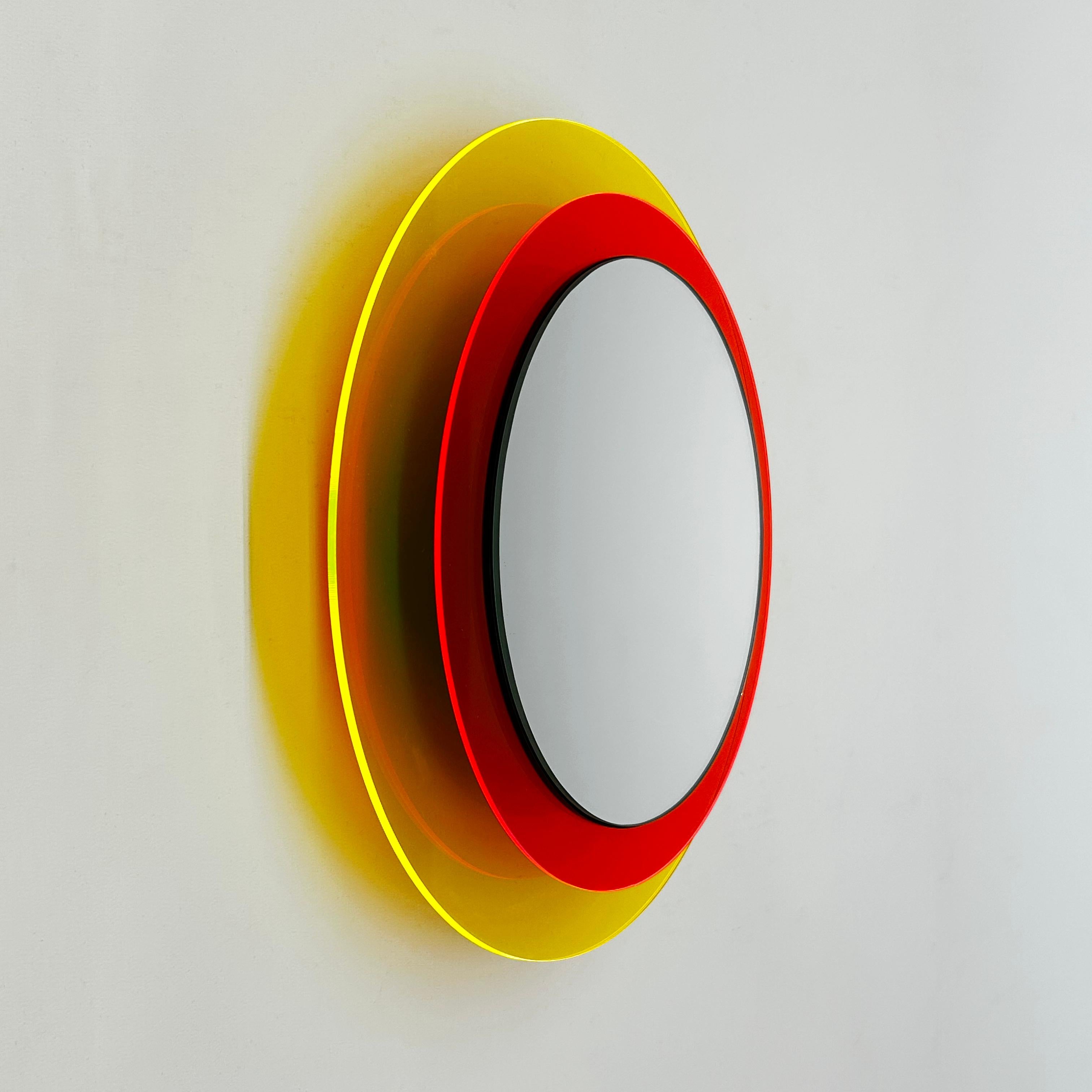 XXIe siècle et contemporain Sunset 342d, Miroir mural en plexiglas, sculpture design d'Andreas Berlin en vente