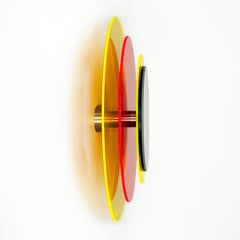 Sunset 343b, miroir mural en plexiglas, sculpture design d'Andreas Berlin