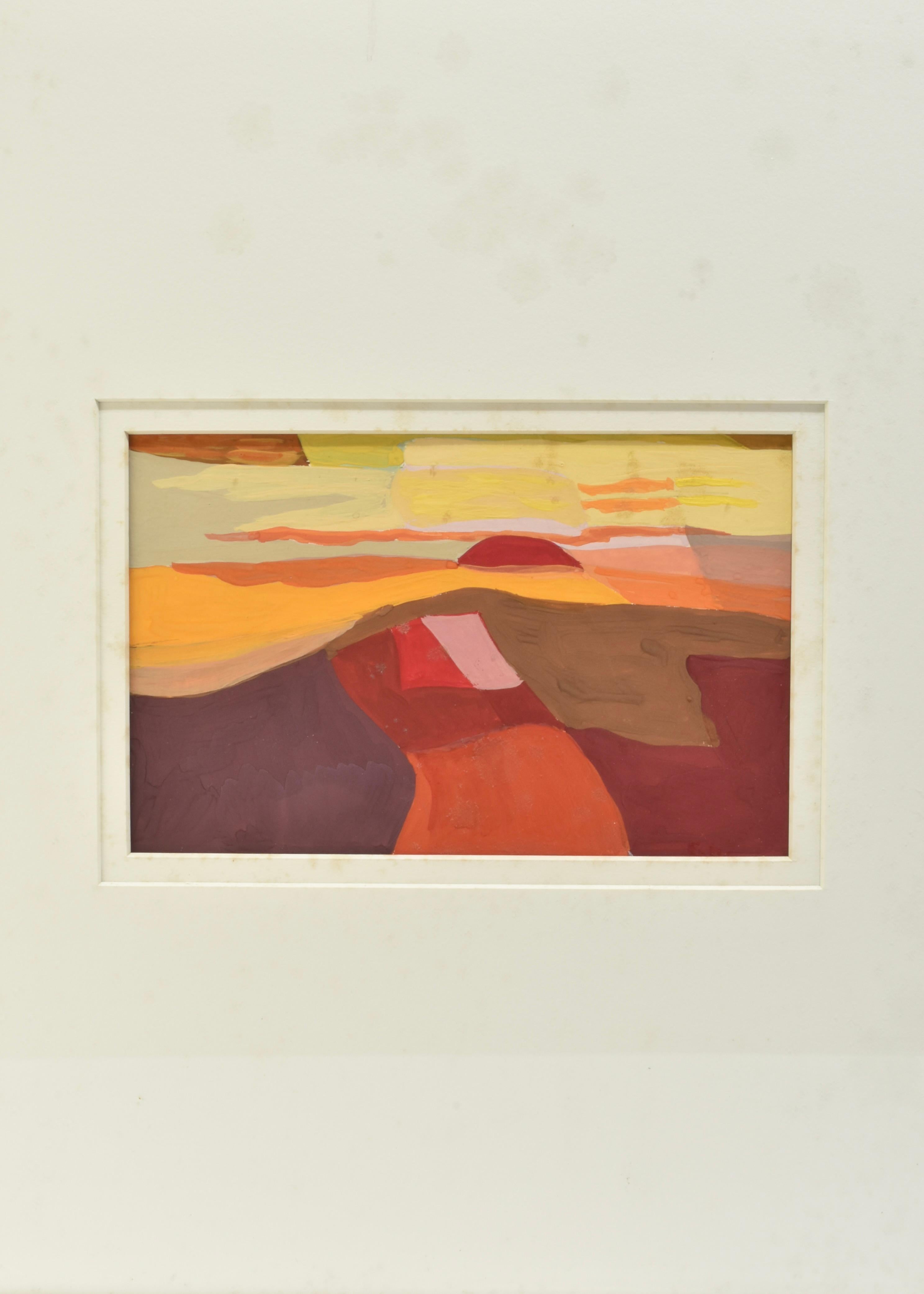 'Sunset Abstraction', Framed en Bueno estado para la venta en Richmond, VA